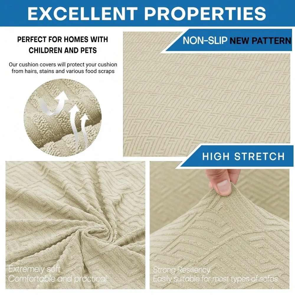 

Чехол для кресла на 1/2/3/4 места, суперэластичный, универсальный, для гостиной, для домашних животных, нескользящий, для мебели