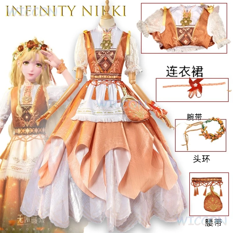 

‌‌Infinity Nikki Hometown Wind Cosplay Costume Full Set Anime Dress Game Character Outfit Kawaii Fantasy Lolita Style Cross Cos