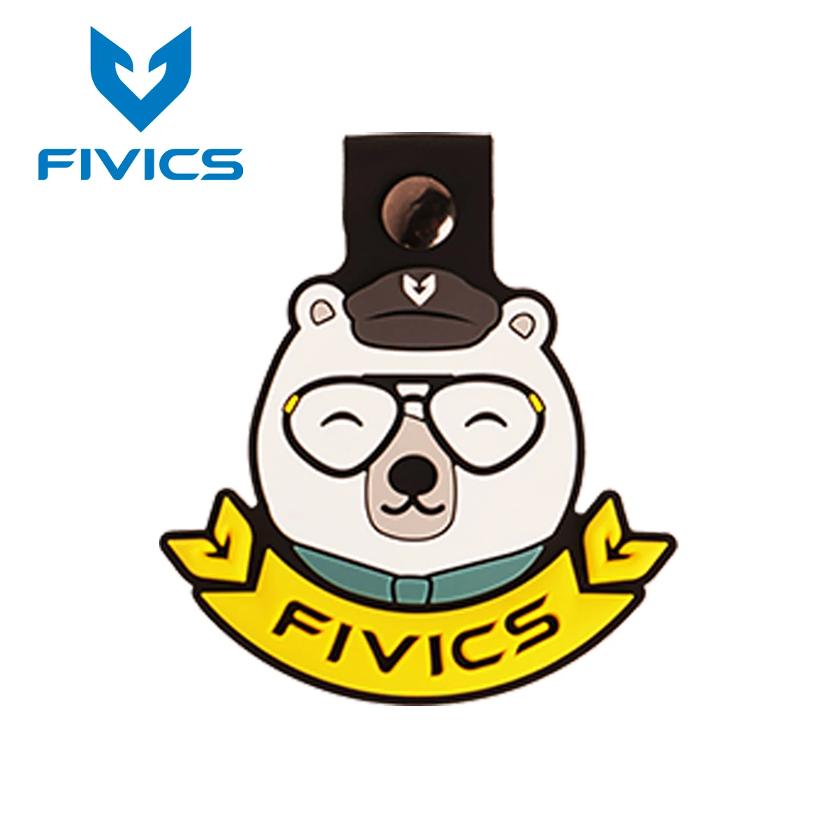 Protector de extremidades FIVICS LUCCA de goma con diseño de oso blanco lindo, almohadilla de protección para punta de calzado de tiro con arco, para arqueros de arco recurvo, diseño de moda