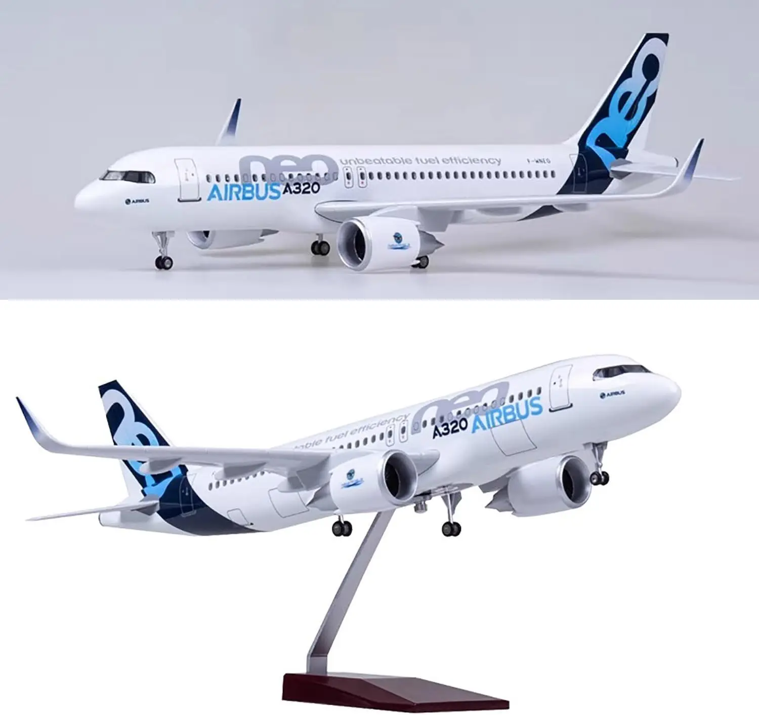 

1/80 scale plane A320neo Air Airlines Model Toy Light & Wheel Landing Gear Resin Diecast airplane model toys boys kids collectib