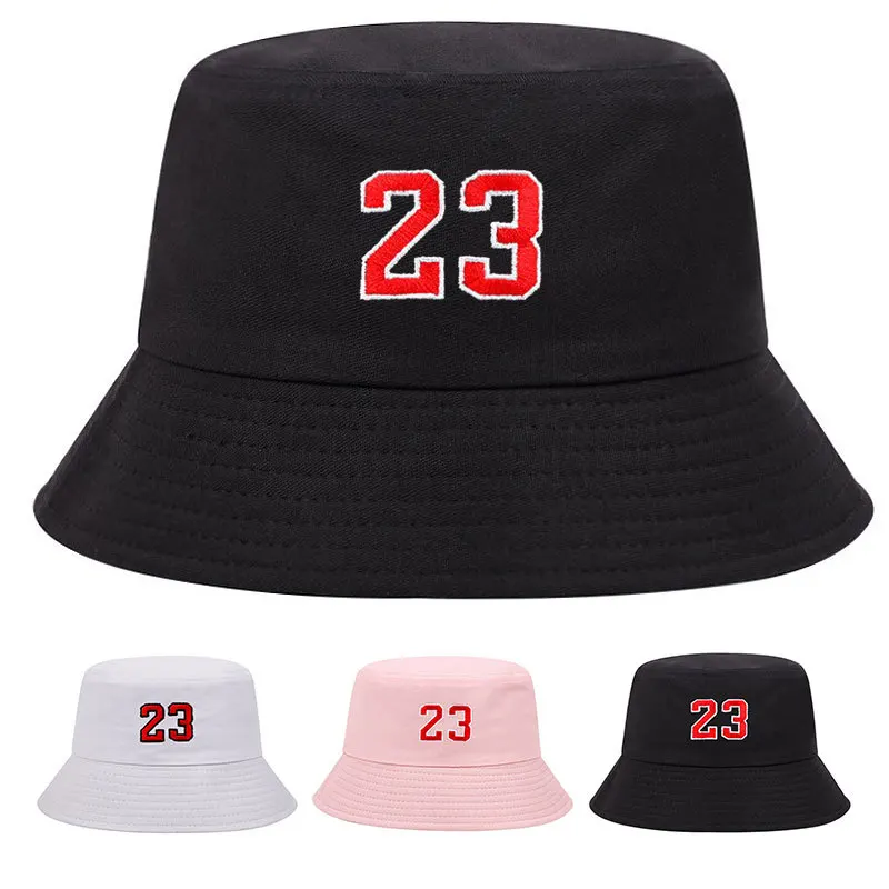 

New summer fashion embroidery digital bucket hat for men and women outdoor versatile sun hat trend fashion sports hat