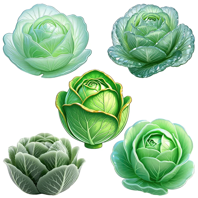 Three Ratels CG111 Green Cabbage Stickers for Kitchen Decoration and Refrigerator decals