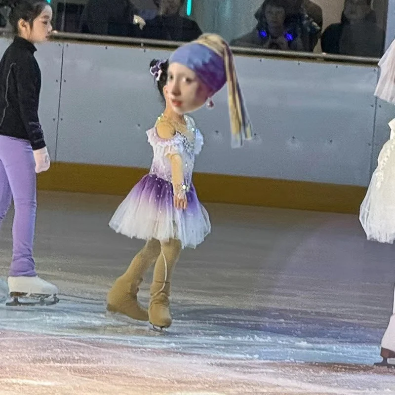 Figure Skating Performance Skirt Skating Skirt Grading Competition in Kosten
