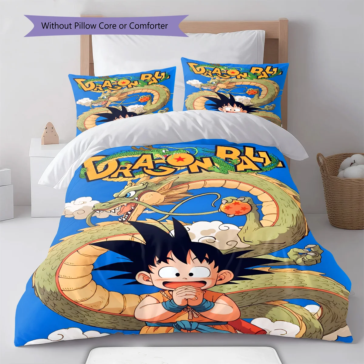 Dragon Ball Cool Battle Pose Bedding Set Anime Duvet Cover Polyester Soft Bed Linen Bedroom Set -QJY