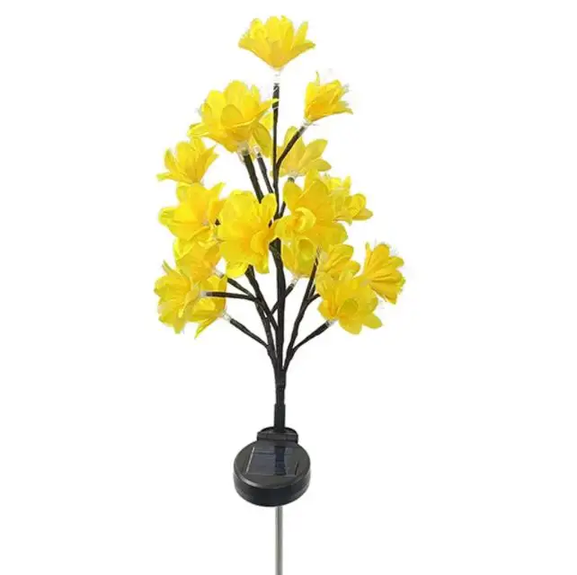 

Camellia simulation plant LED outdoor landscape lights, courtyard lights, lawn lights, solar charging Waterproof IP65 C2