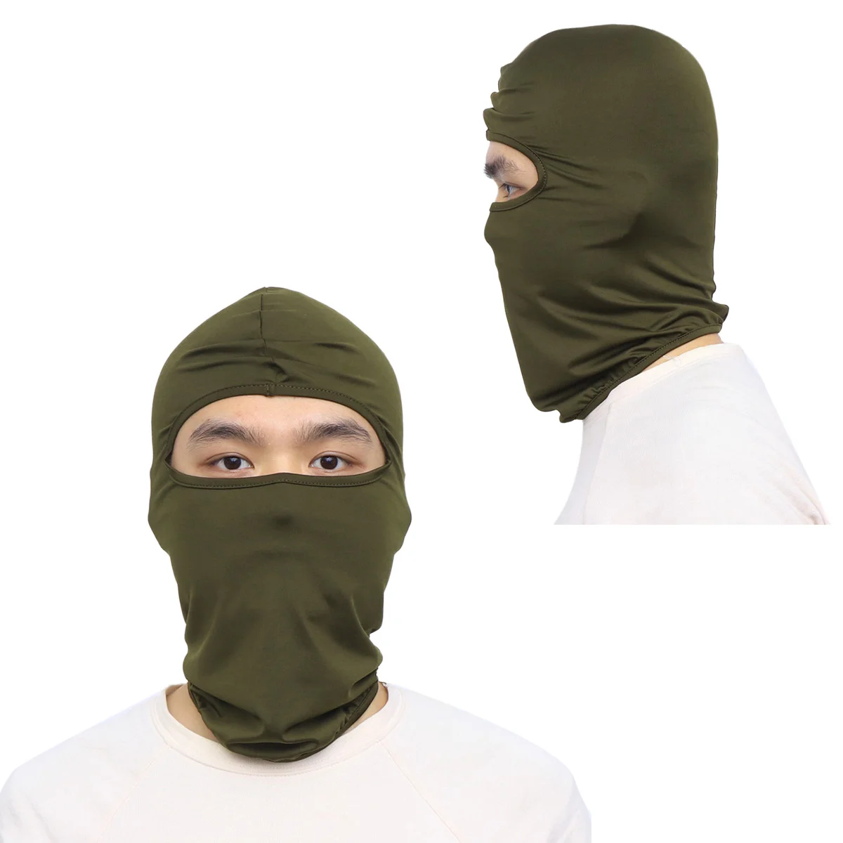 Hunting Mask Racing CS Balaclava Wind-proof Riding Game Headgear Flying Hood Riding Equipment Mask (Black)