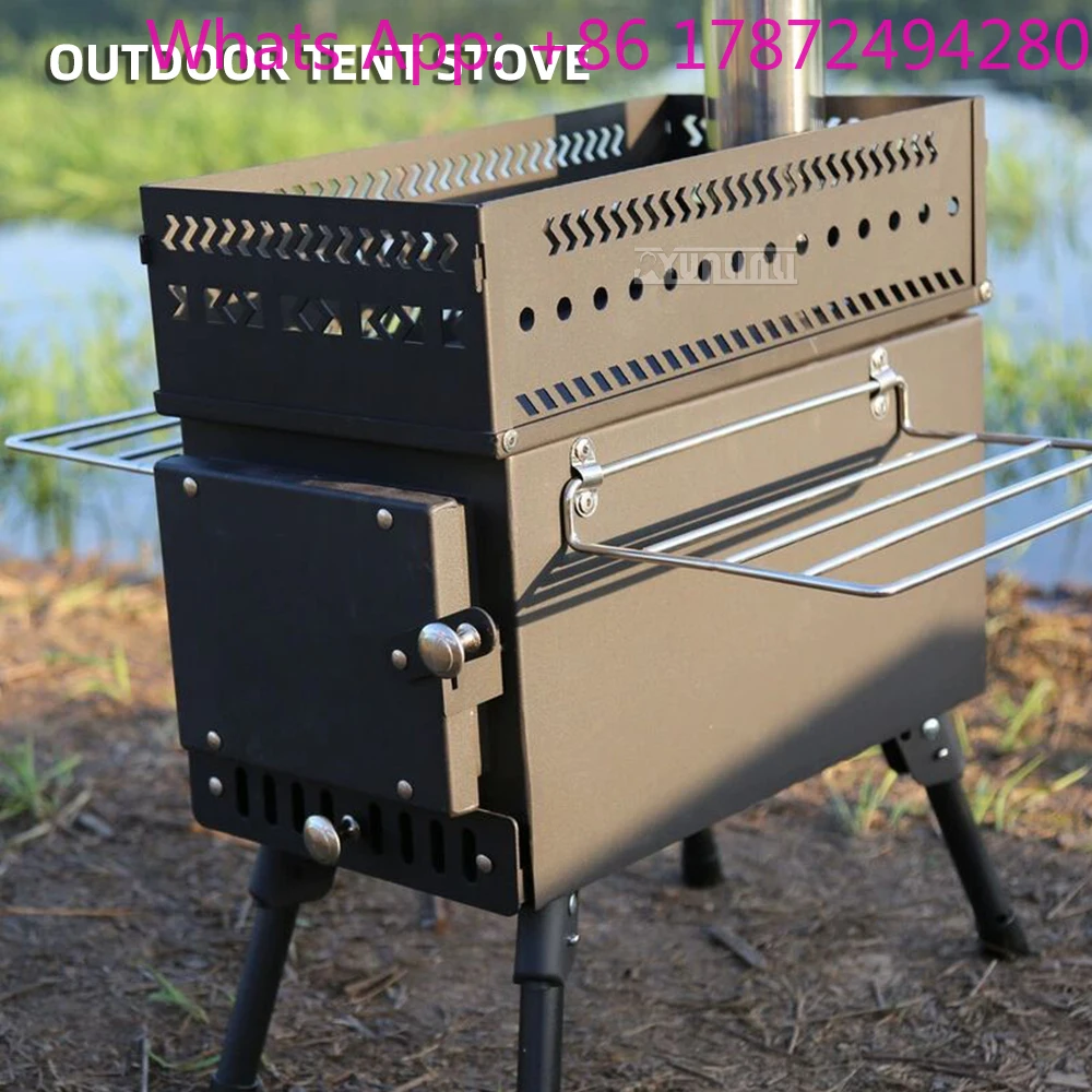 Przenośna piec do ogrzewania n – Outdoor Camping Wood Burning Stove recenzja i cena