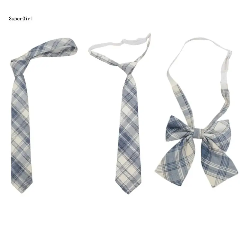 Japanese JK Necktie KnotFree Bowtie for Women Girl Party Maid Costume Tie J78E