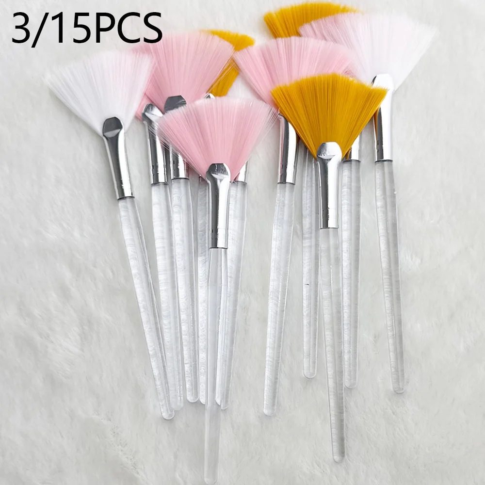 3/15 PCS DIY Face Mask Brush Set Soft Applicator Brushes Makeup Tools Includes Soft Fan Facial Brushes Acid Applicator Brush ﻿