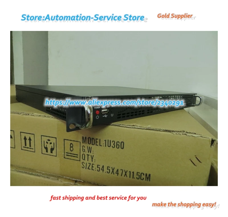 1U360A 1U Короткое шасси Промышленный промышленный сервер Брандмауэр Тип стойки Шасси