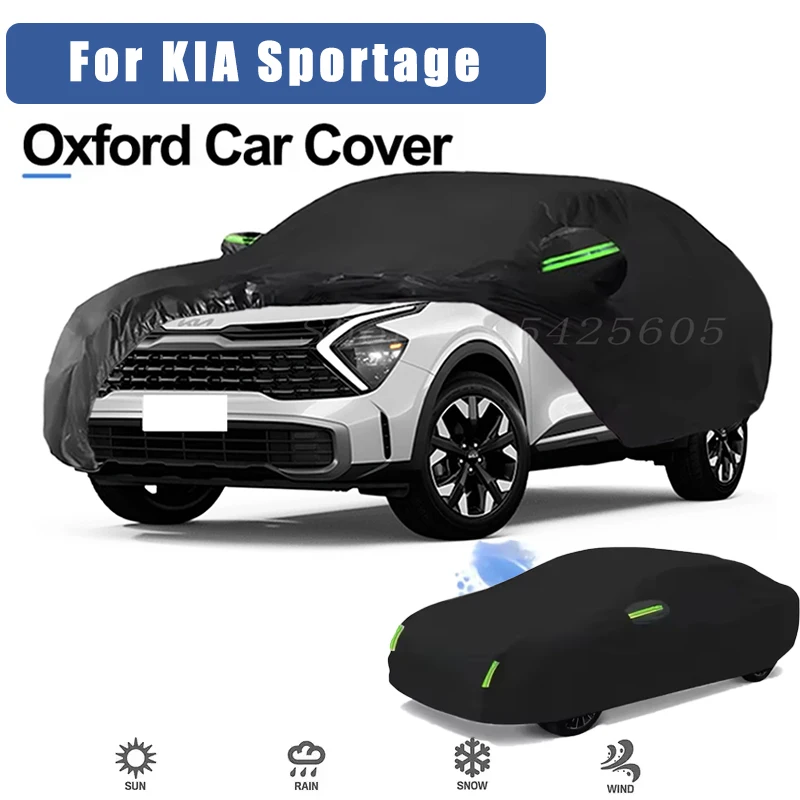 Copertura Completa per Auto in Tessuto Oxford per KIA Sportage, Impermeabile, Antipolvere, Anti UV, Protezione da Sole e Neve, Accessori Esterni
