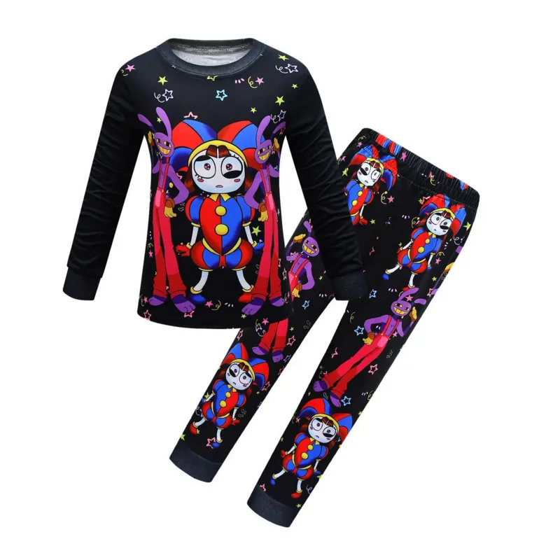 New Movie The Amazing Digital Circus  Kids Pajamas Pomni and Jax Clothes Set Baby Girl Clothes Toddler Boys Sweatshirts Pants S