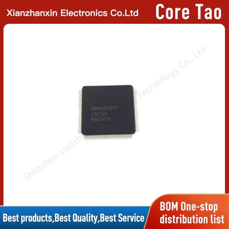 1PCS/LOT DM9000EP DM9000 LQFP-100 Ethernet controller in stock