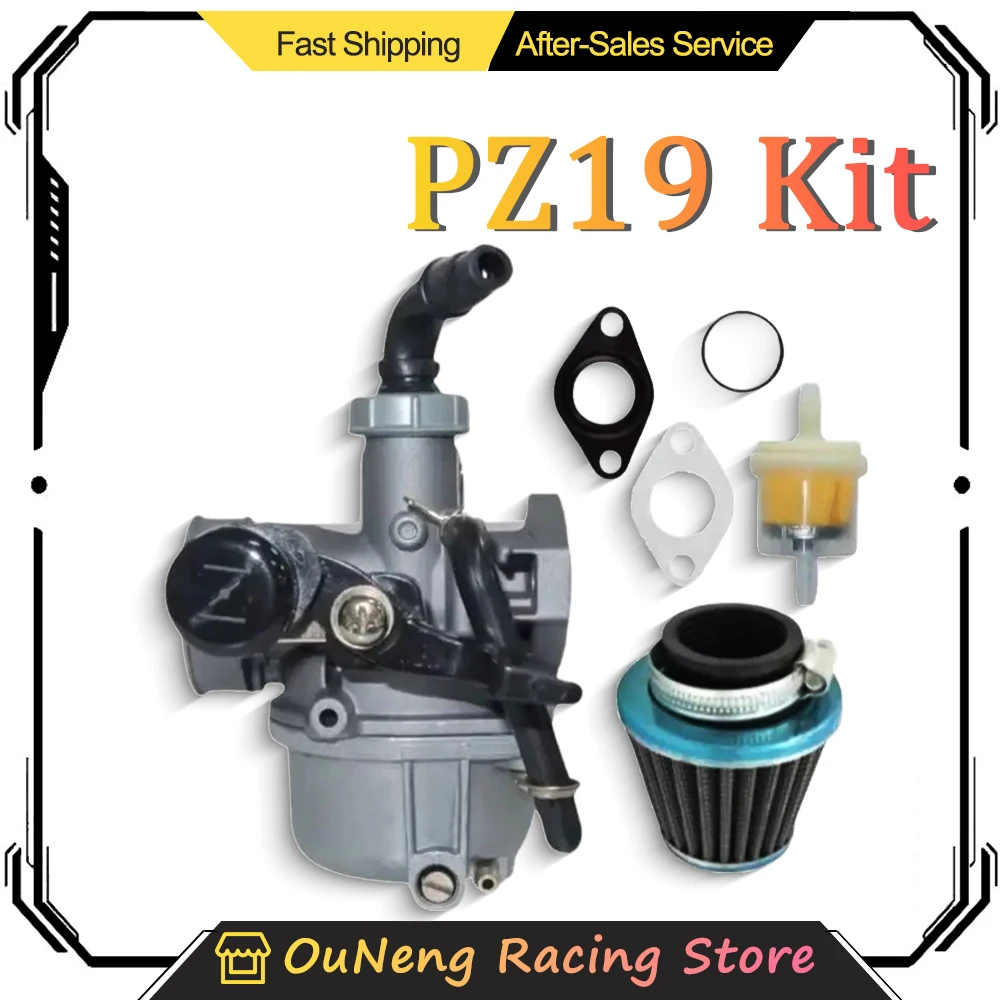 

19mm Motorcycle Carburetor For PZ19 50cc 70cc 90cc 110cc Engine for Kawasaki KFX 50 70 90 110 ATV Quad Dirt Pit Motor Bike