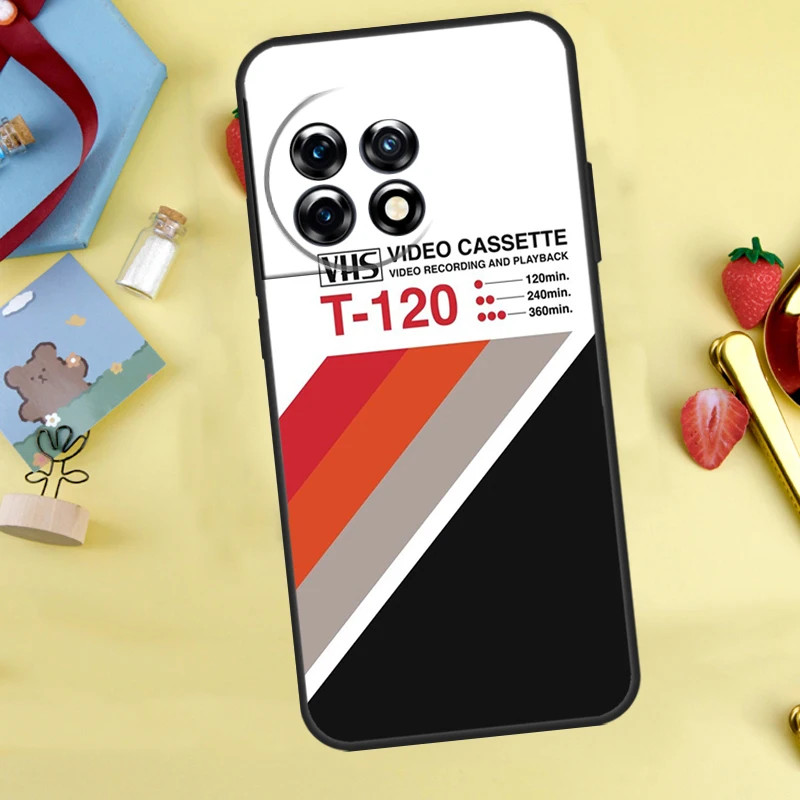 حافظة شريط VHS ريترو لهاتف OnePlus 13R 12R 13s 13 12 11 10 10R 10T 8T Nord 5 CE 4 2 3 Lite N10 N20 N30