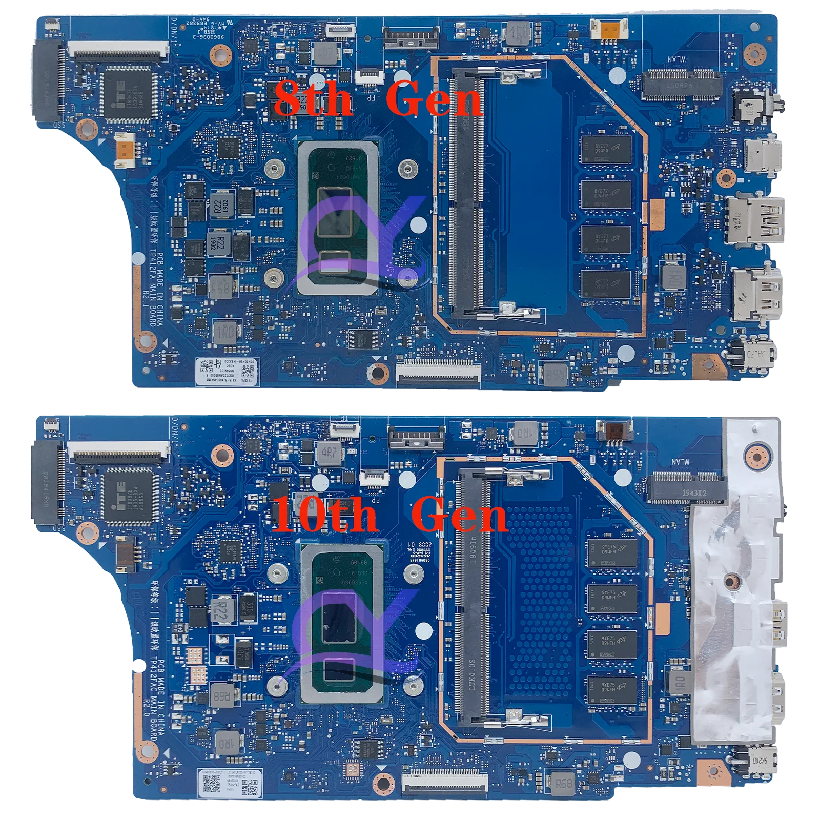 Imagem -03 - Kefu-placa-mãe Portátil para Asus Tp412fac Mainboard i3 i5 I78 10th Gen 4g-ram 100 de Trabalho Flip 14 Sf4100 Tp412fa