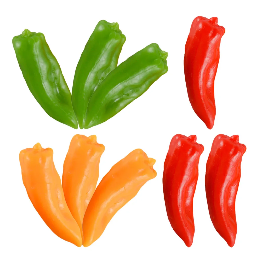 

Small Artificial Pepper Ornament Chili Decorations Simulated Vegetables Fake Peppers
