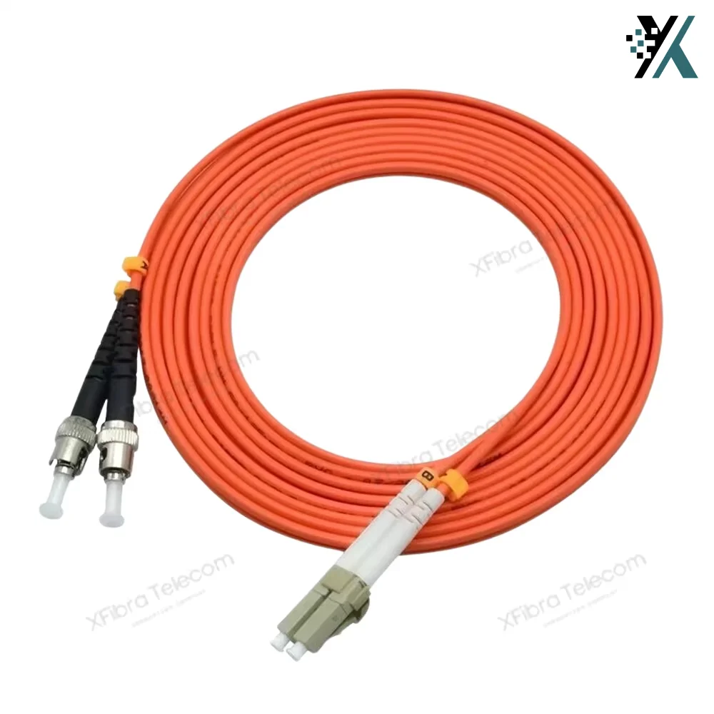 lc-upc-st-upc-duplex-multimode-fiber-optic-patch-cord-25mm-125mm-om1-length-1-m-2m-3m-5m-10m