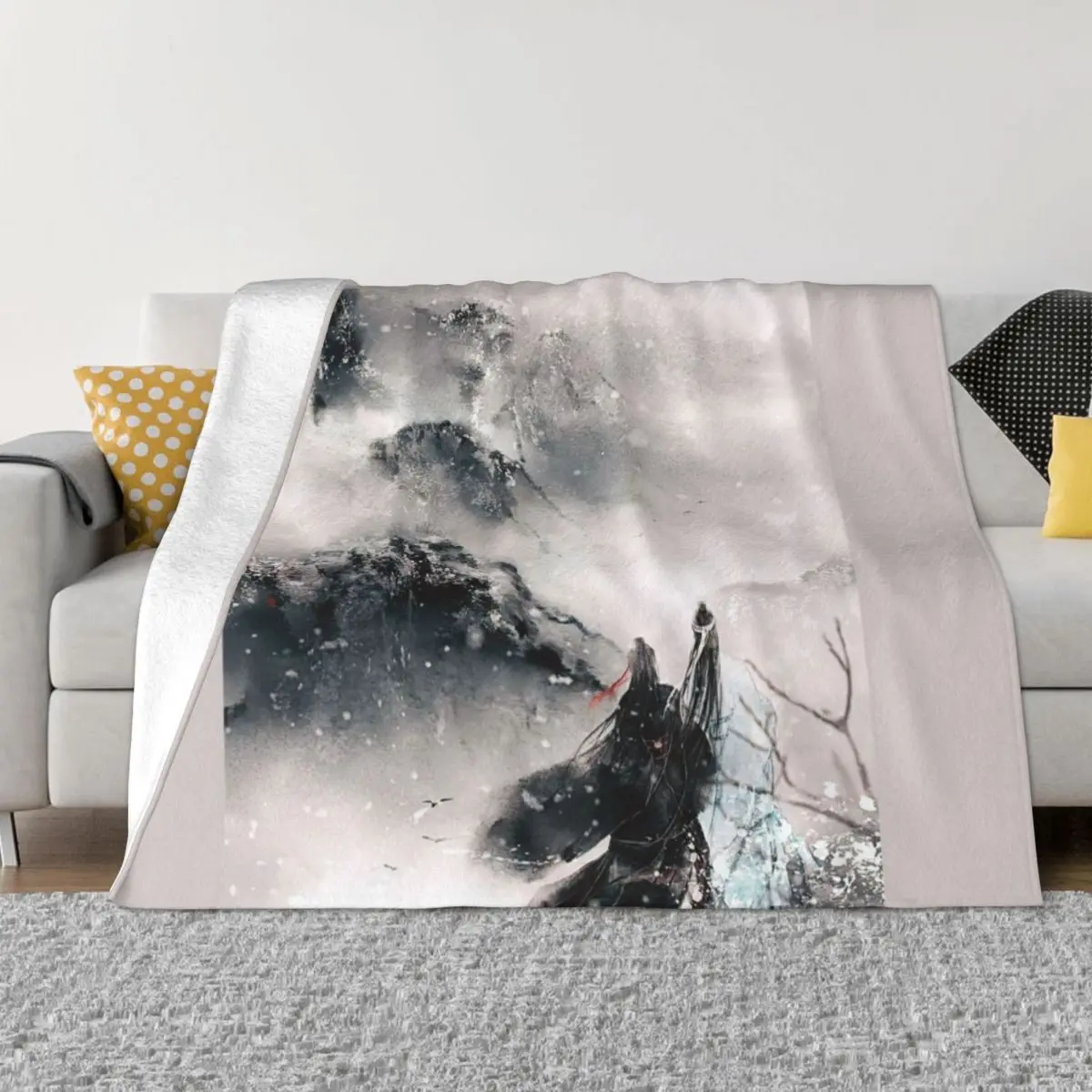 Wei wuxian and Lanzhan cultivating around the world married Throw Blanket Fashion Sofa Blankets christmas blanket