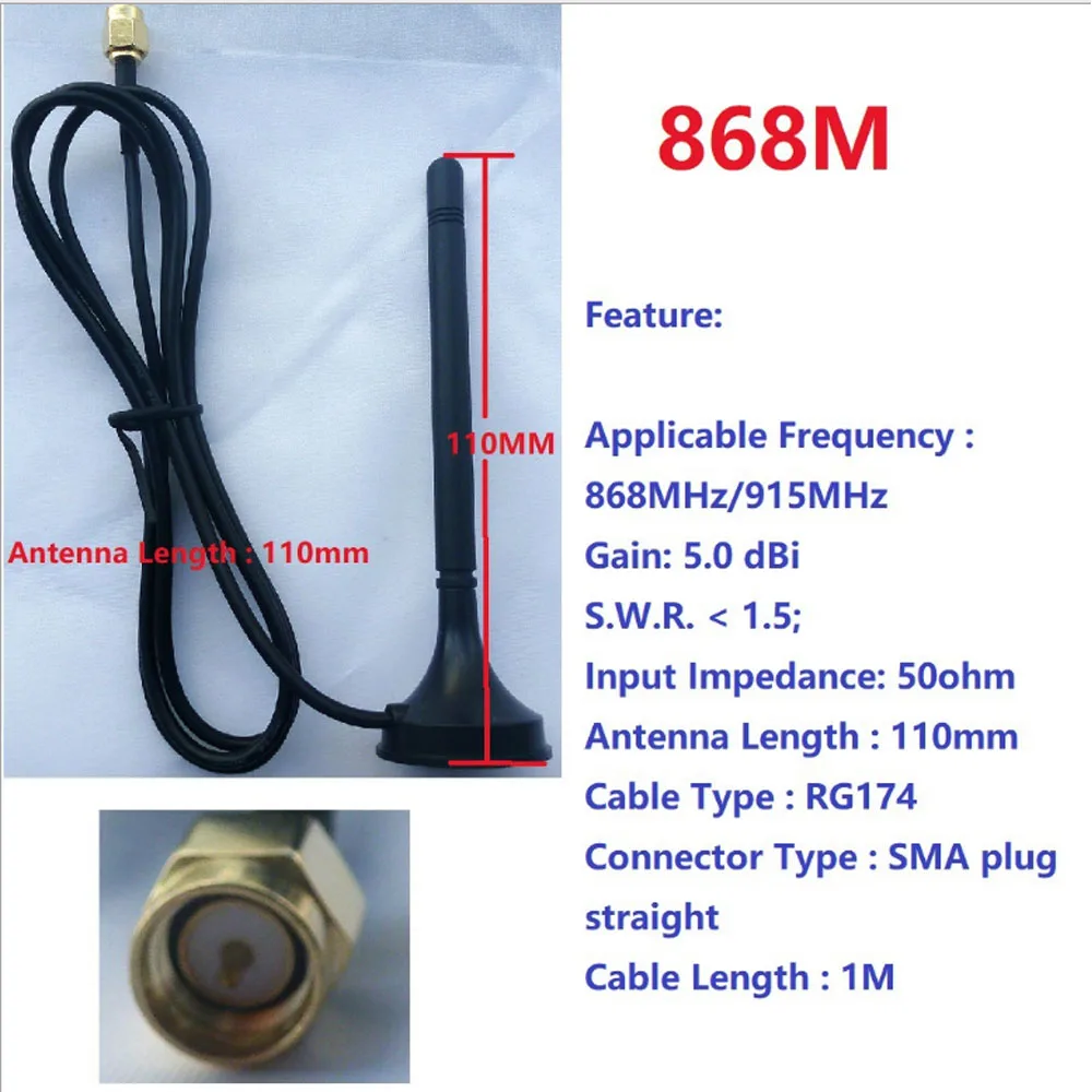 Imagem -06 - Transceptor Repetidor sem Fio 485 Mestre-escravo Controle 433m 868m Fsk Uhf Módulo Antena Peças Rt18a01 Rs485