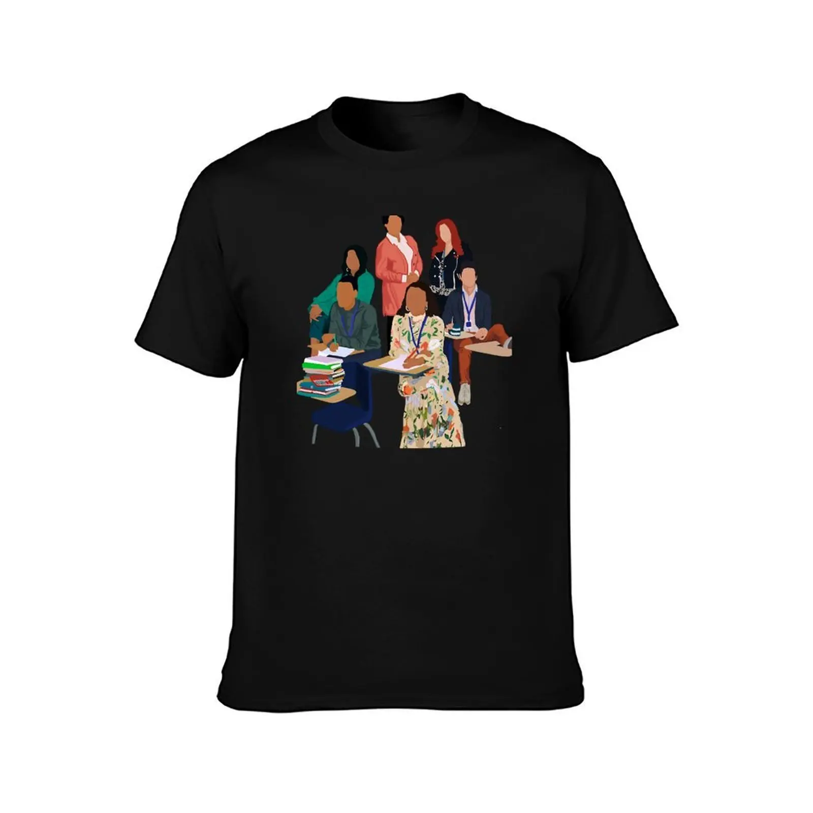 Abbott Elementary T-Shirt Summer Casual Cotton Tee Oversized Streetwear Tops Vintage Graphic Print Loose Fit Short Sleeve