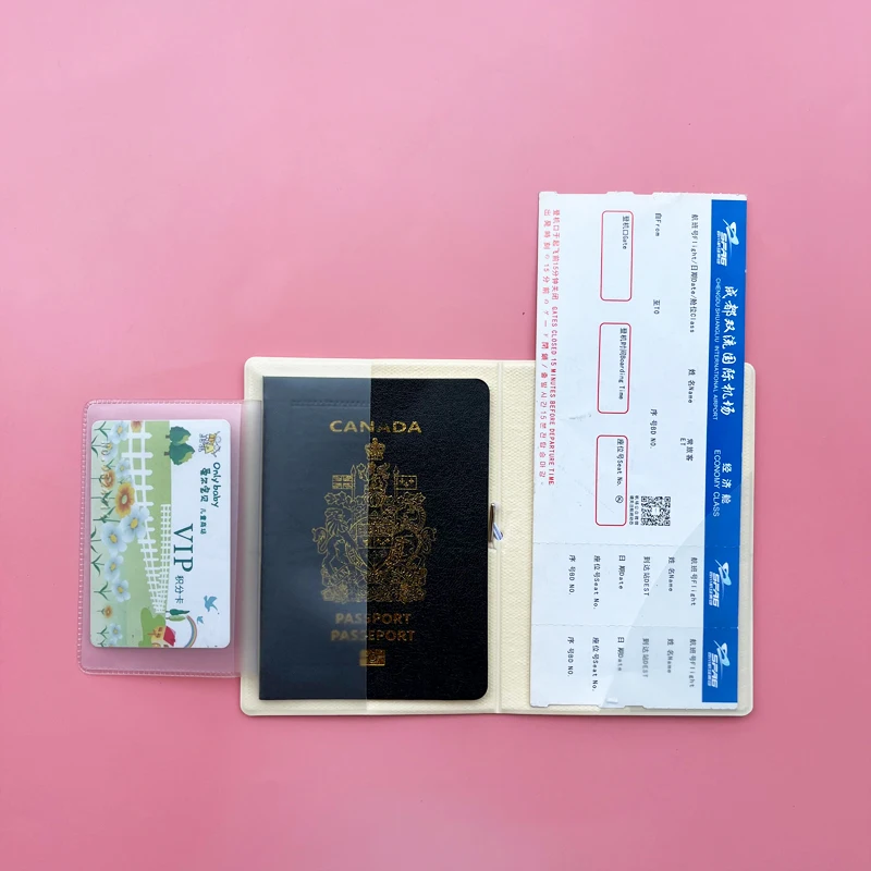 2pcs/Set Passport Holder Luggage Tag Travel Passport Protective Cover Suitcase Label Name ID Address Holder Travel Accessories