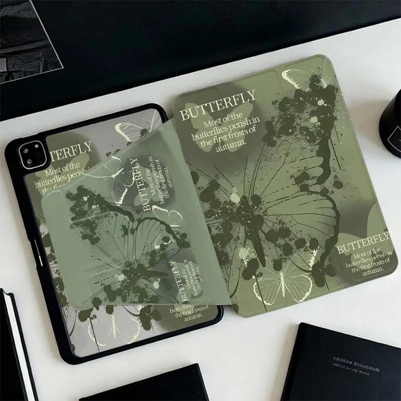 360° Rotate Tri-Fold Smart Case For iPad A16 2025 11 Air11/13 iPad 10.2 7/8/9 4/5 10.9 10th IPad Mini6 8.3 Pro 10.5 Pro11