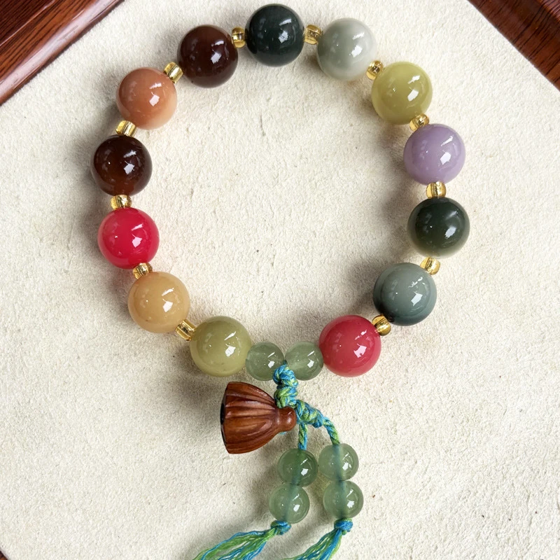 

Natural White Jade Root Multi-Piece DIY Exquisite High-Polished Bodhi Seed Bracelet Buddhist Meditation Beads Cultur