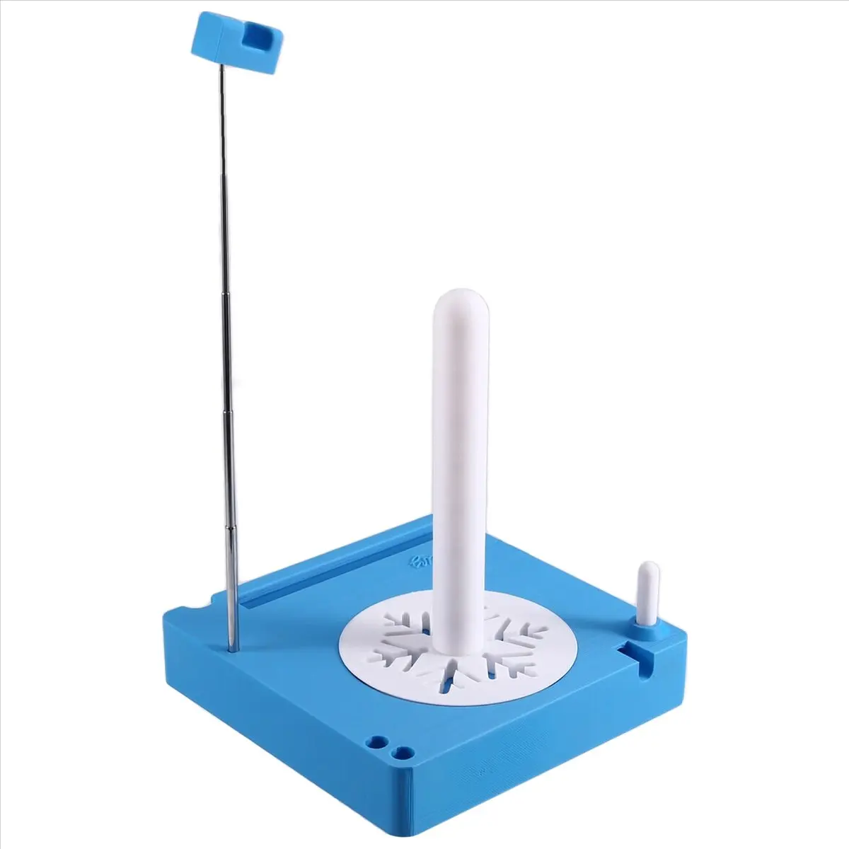 DT38 Crochet , Yarn Holder for Crocheting, Multi-Functional Yarn Spool Box, Detachable Crochet Yarn Holder, Yarn Spinner Blue