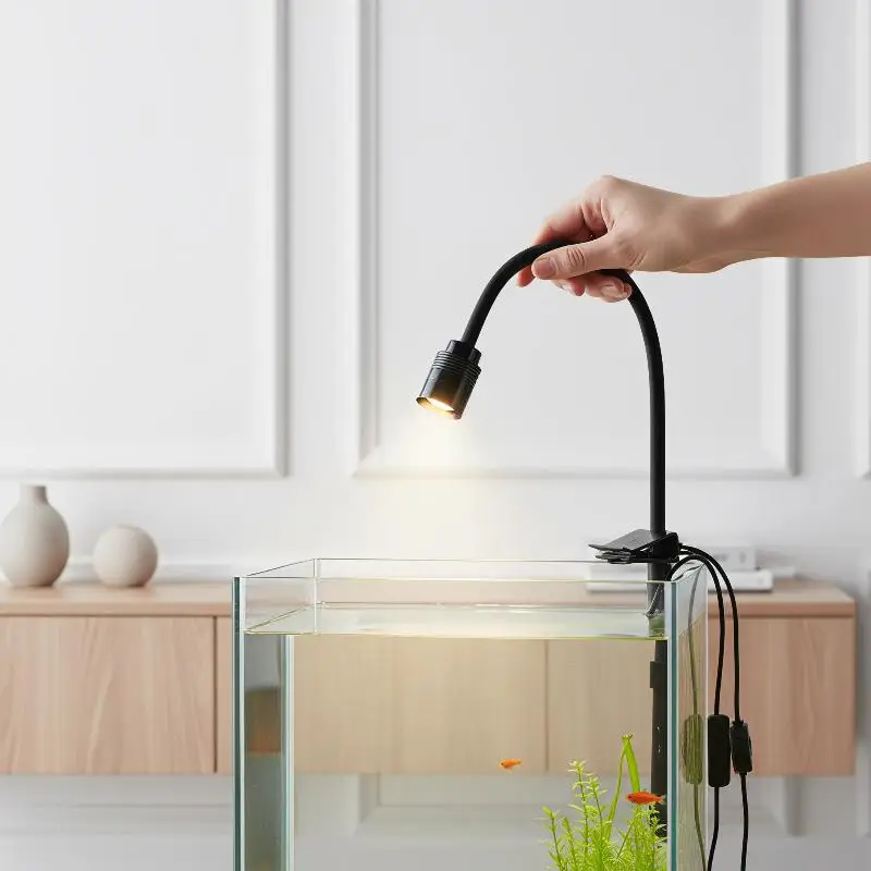 South American Aquarium LED Lamp 3W Low Heat Fish Tank Spotlight for Aquascape Decoration Use