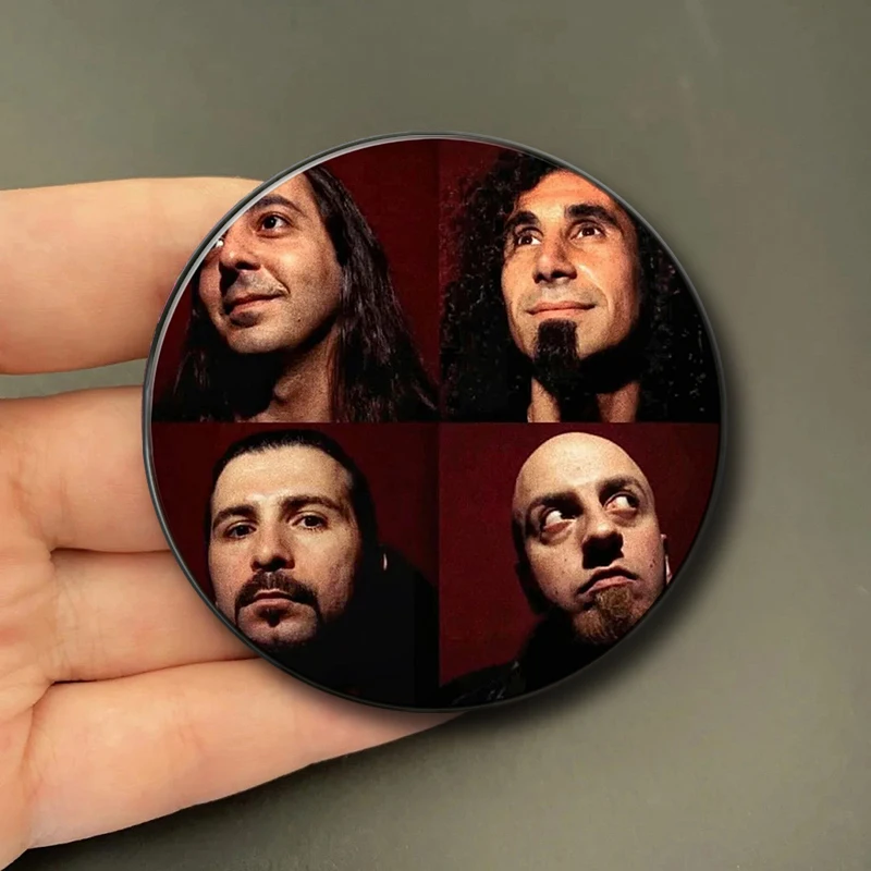 Retro Heavy Metal Band System of A Down Soft Button Pin Rock Band Album Cover Aesthetic Brooch Badge Bag Accessories Fans Gifts