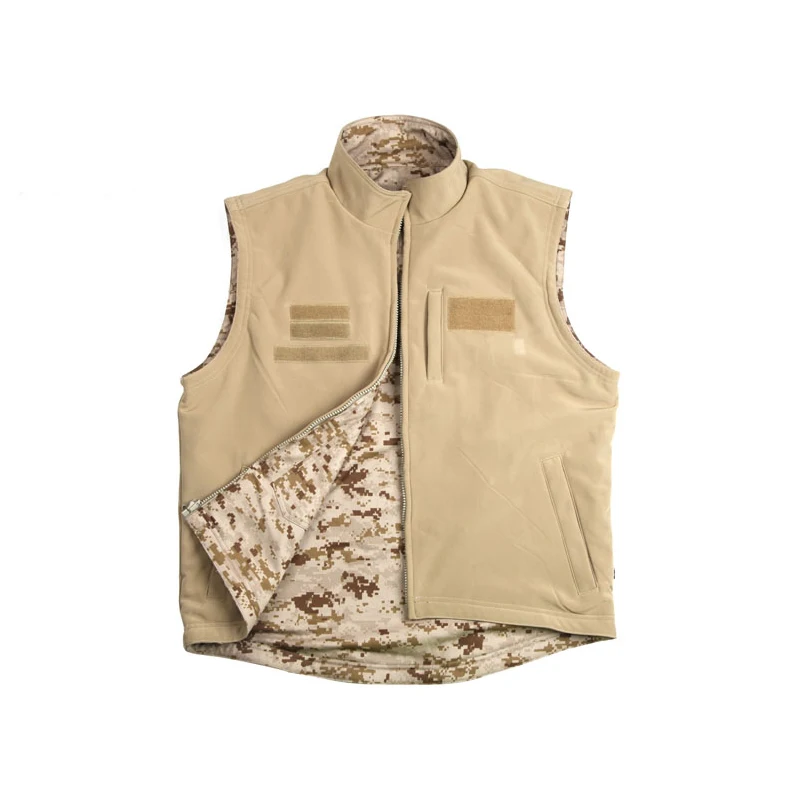 Emersongear Tactical Reversible Waistcoat Double Sided Warm Vest Outdoor Training Sports Airsoft Hunting Combat Cotton DD EM6916