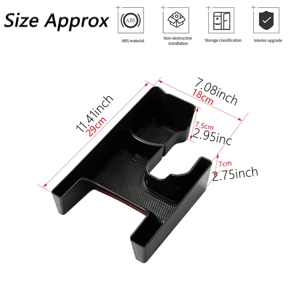 Center Console Cup Holder Gear Shift Storage Box Organizer Tray fit Suzuki Jimny JB64 JB74 4WD 2019-2023 Car Interior Accessory