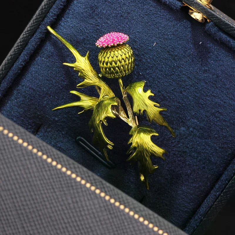 حساسة دبوس بروش حجر الراين الأخضر Primrose بروش للنساء معطف صغير طازج سترة الصدار دعوى دبابيس مجوهرات هدايا #1