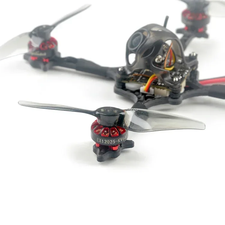 HappyModel Crux3 FPV Drone - 1-2S 3inch FPV Toothpick Quadcopter X12 FRSKY AIO Caddx Ant 1200TVL EX1202.5 KV6400