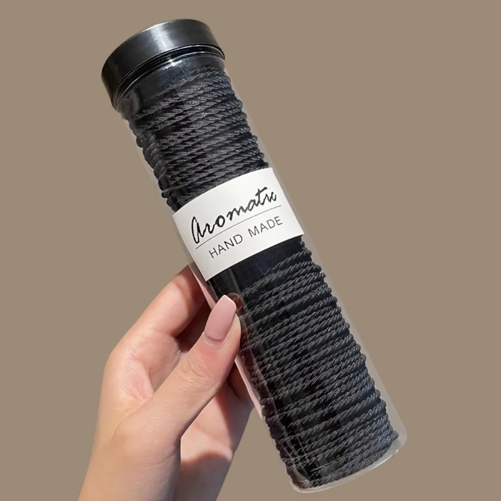 Damen Mädchen 100 Stück Elastische Haarbänder Einfache Haargummis Scrunchies Modische Tägliche Haardekoration Stirnband Accessoires