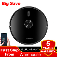 Robot Vacuum Cleaner Liectroux / LILIN X6,Laser Lidar Navigation,Wet & Dry Mopping,6.5KPa Suction,Multi-Floor Map,Carpet Boost