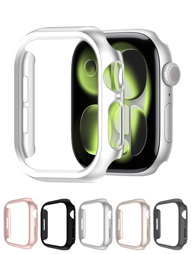 Cover For Apple Watch Case Series 12 11 10 46mm 42mm Accessories Smartwatch Protector Hollow Hard PC Bumper iWatch 11 Protective
