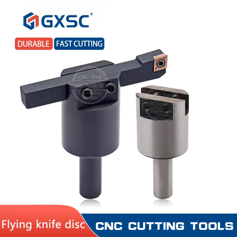 

CNC End Face Milling Cutter Disc C12-40-10x10 C20-88-20x20 Adjustable Size Flying Cutter Head TCMT CCMT Carbide Turning Inserts