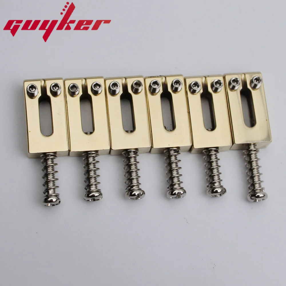 New 10.5MM Brass Modern Guitar Tremolo Bridge Saddles For ST Electric Guitar