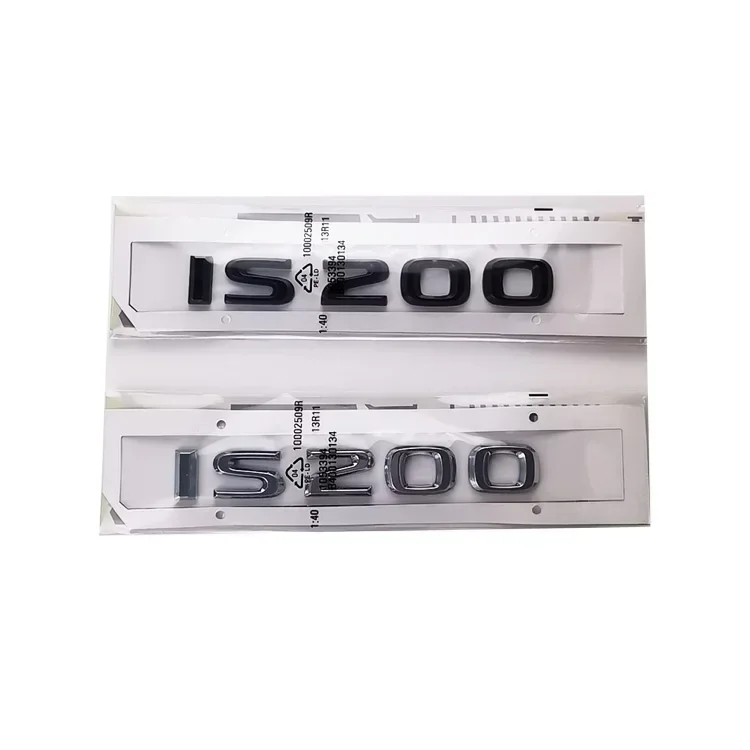 Emblema lateral de carrocería de coche ABS, pegatina para maletero trasero para Lexus IS200 IS250 IS300 IS350 RX400 RX450, decoración de insignia trasera
