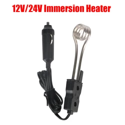 Cigar Lighter Plug High Quality Car Immersion Heater 12V 24V Portable For Tea Coffee Water Electric Heater Safe Warmer