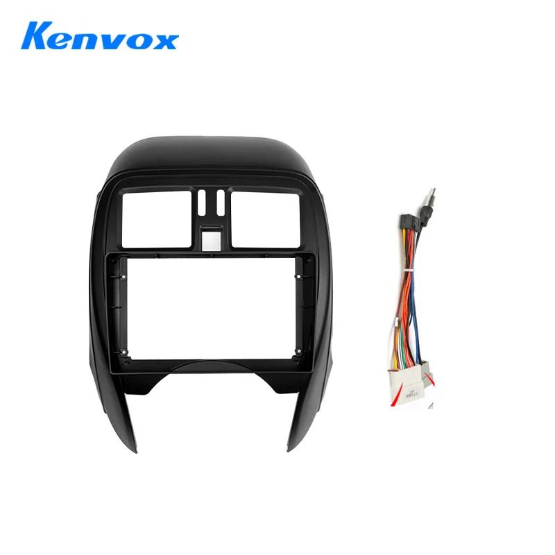 For Nissan Micra March Versa Note Livina Almera Latio Sunny Juke Versa 2014 - 2018 Car Radio Stereo Mounting Faceplate Frame Kit