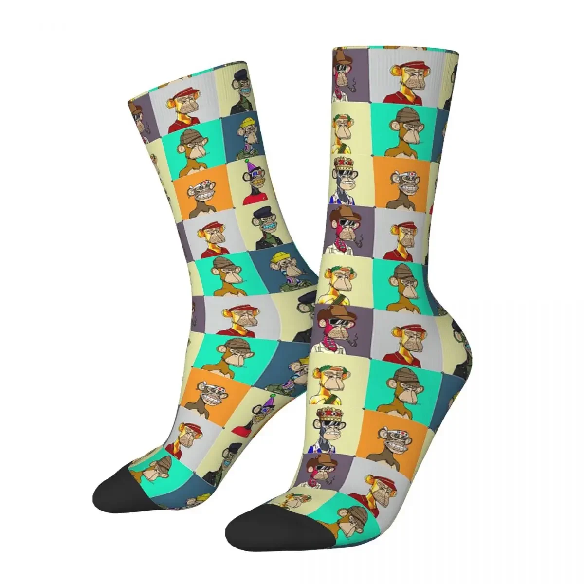 

Bored Apes Nft Socks Harajuku High Quality Stockings All Season Long Socks Accessories for Man's Woman's Birthday Present