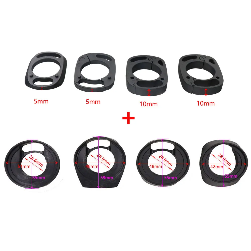 4 stücke Aerodynamische Fahrrad Spacer Headset Rennrad MTB Fahrrad Integrierte Aero für 28,6mm 1 1/8 "Fahrrad Lenker Vorbau radfahren Teile – Detail 9
