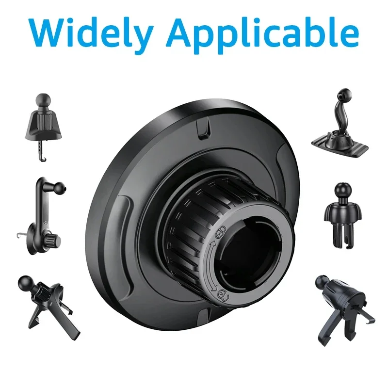 For MagSafe Car Mount Accessories Universal Magnetic Car Phone Holder Parts Suitable for 17mm Ball Head Base Magnet Brackets