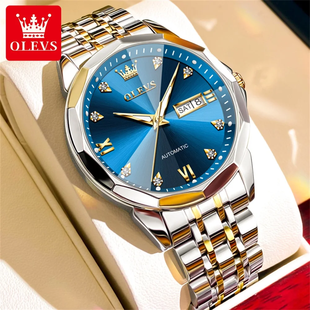 

OLEVS Luxury Fashion Man Watch High Quality Automatic Mechanical Watches for Men Classic Business Waterproof Men's Wrist Watches