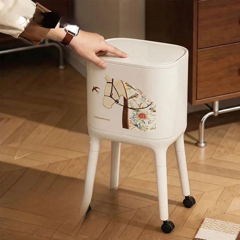 gold-medal-kitchen-no-bending-over-trash-can-high-foot-home-high-aesthetic-mobile-high-model-increased-large-capacity