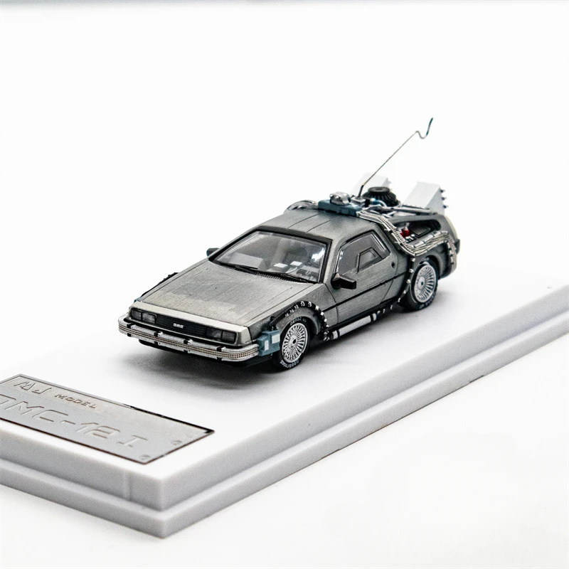 MJ Model x LMLF 1:64 DeLorean Time Machine Back To The Future Diecast Model Car