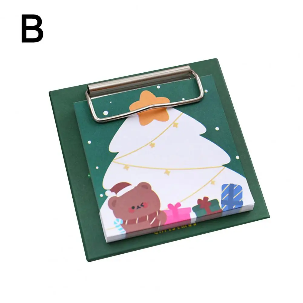 Office Notepad  Useful Multi-functional Multiple Styles  Xmas Cute Santa Snowman Memo Notepad for Home